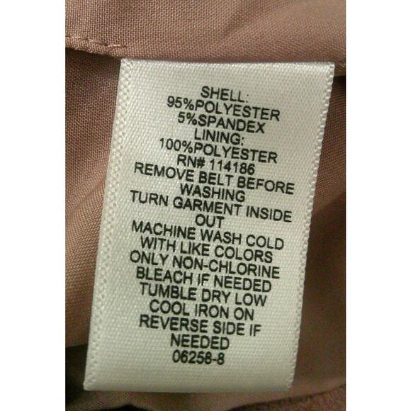 Ryegrass Womens Dusty Rose Belted Soft Terrycloth Self-Tie Wrap Vest Size XL - Picture 8 of 8